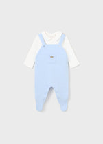 Baby Boy Blue Cotton Babysuit (mayoral)