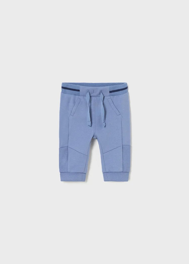 Baby Boy Blue Cotton Joggers (mayoral)