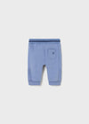 Baby Boy Blue Cotton Joggers (mayoral)