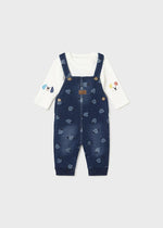 Baby Boy Blue Doggy Dungaree Set (Mayoral)