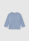 Baby Boy Blue Long Sleeve T-Shirt with Bear Print