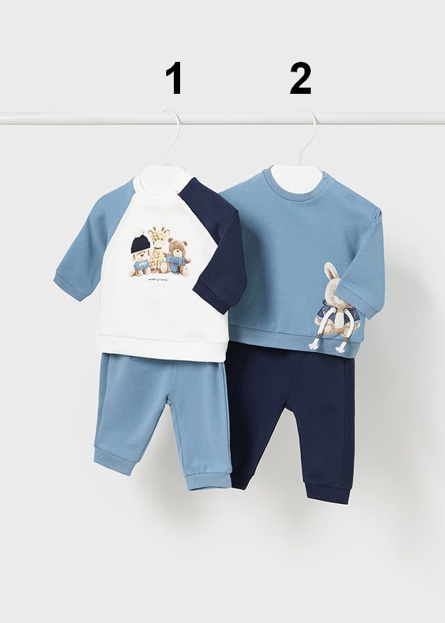 Baby Boy Blue & Navy Animal Friends Outfit Set (Sold separately) (Mayoral)