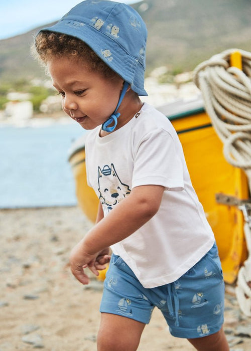 Baby Boy Captain Cotton Set with Bucket Hat