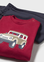 Baby Boy Car Tracksuit Red