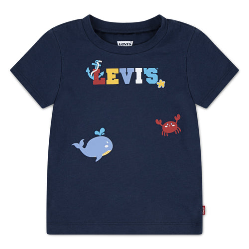 Baby Boy Coastal Critters Logo Tee