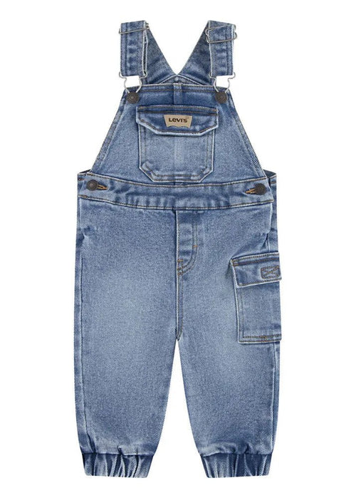 Baby Boy Denim Cargo Overall