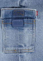 Baby Boy Denim Cargo Overall