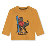 Baby Boy Dinosaur Print T - shirt (Timberland)