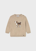 Baby Boy Dog Motif Knit Jumper