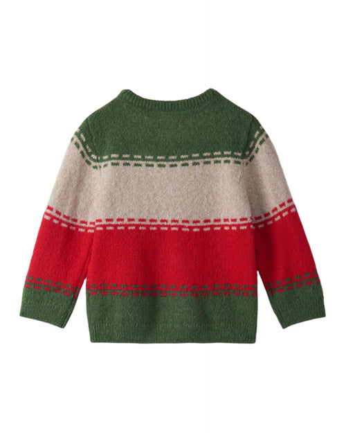 Baby Boy Festive Knit Crew Neck Sweater
