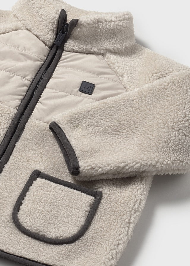 Baby Boy Fleece Jacket Beige