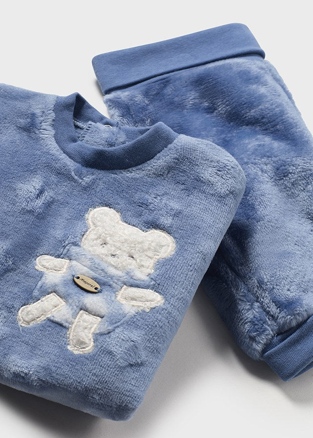 Baby Boy Fleece Set with Bear Motif (Mayoral)