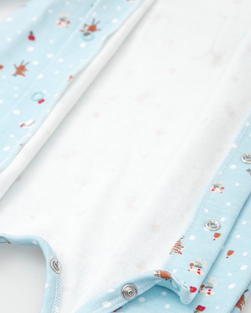 Baby Boy Footed Sleepsuit - Winter Friends (Tutto Piccolo)