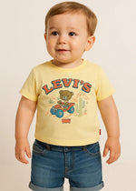 Baby Boy Four Wheeler T-Shirt & Denim Shorts Set