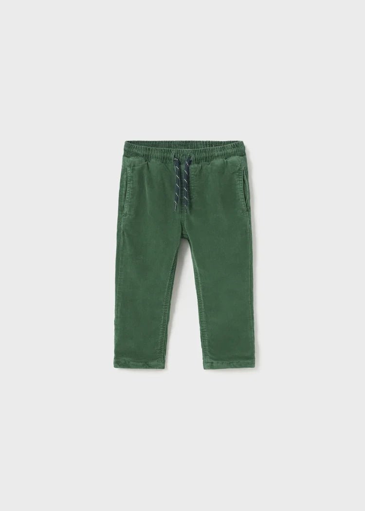 Baby Boy Green Cotton Corduroy Trousers (mayoral)