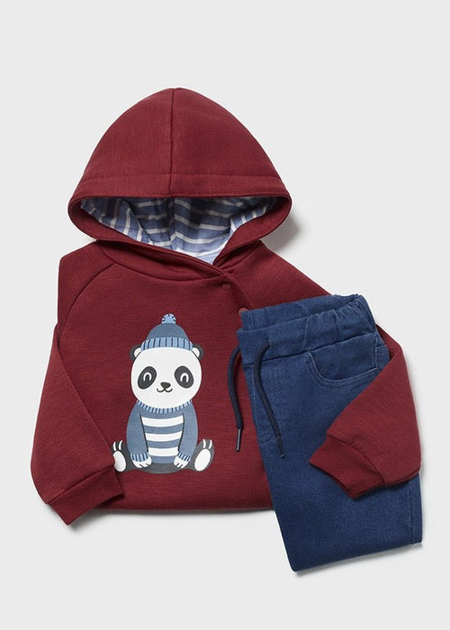 Baby Boy Hoodie & Denim Pants Set (Mayoral)