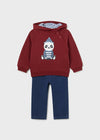 Baby Boy Hoodie & Denim Pants Set (Mayoral)