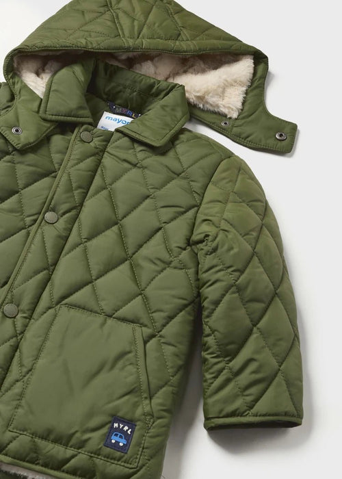 Baby Boy Khaki Green Quilted Coat (mayoral)