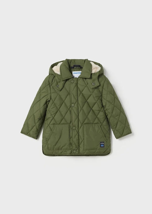 Baby Boy Khaki Green Quilted Coat (mayoral)