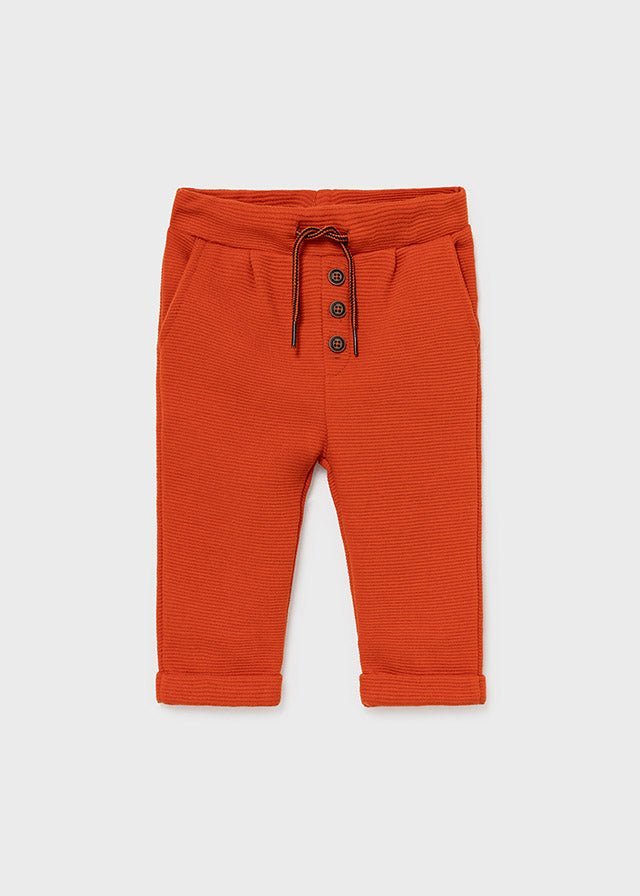 Baby Boy Knit Comfort Trousers Orange (Mayoral)