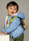 Baby Boy Light Blue Hooded Padded Jacket