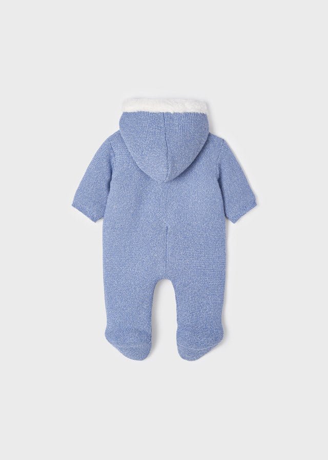 Baby Boy Light Blue Knitted Pramsuit (Mayoral)