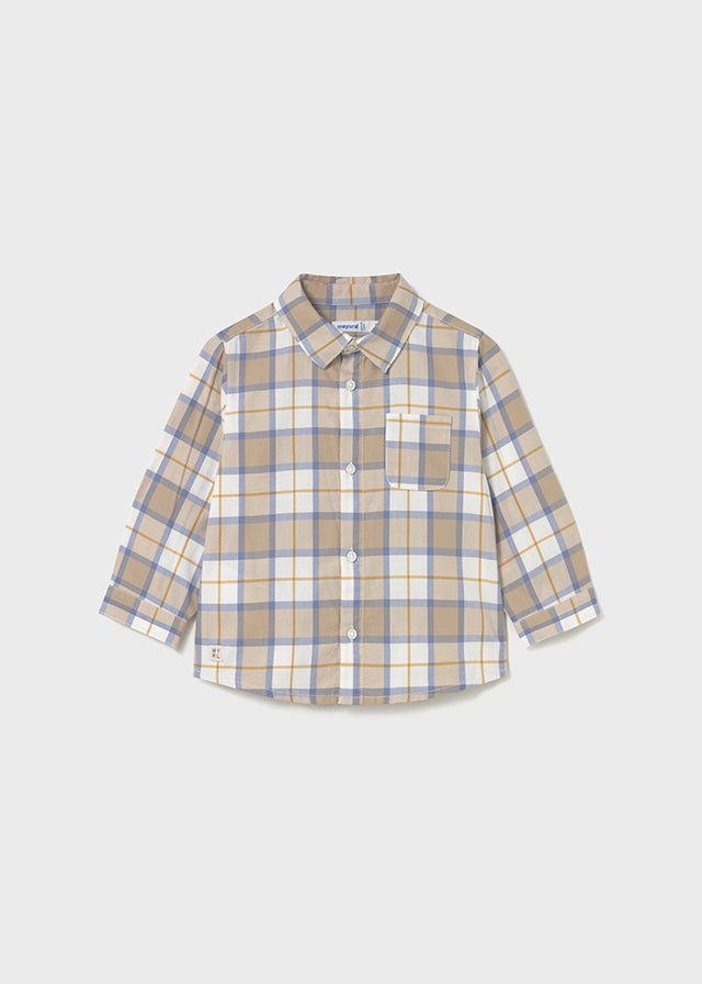 Baby Boy Long - Sleeve Checked Shirt