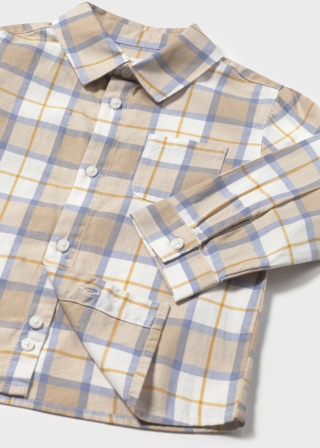 Baby Boy Long - Sleeve Checked Shirt