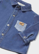 Baby Boy Long Sleeve Denim Shirt (Mayoral)