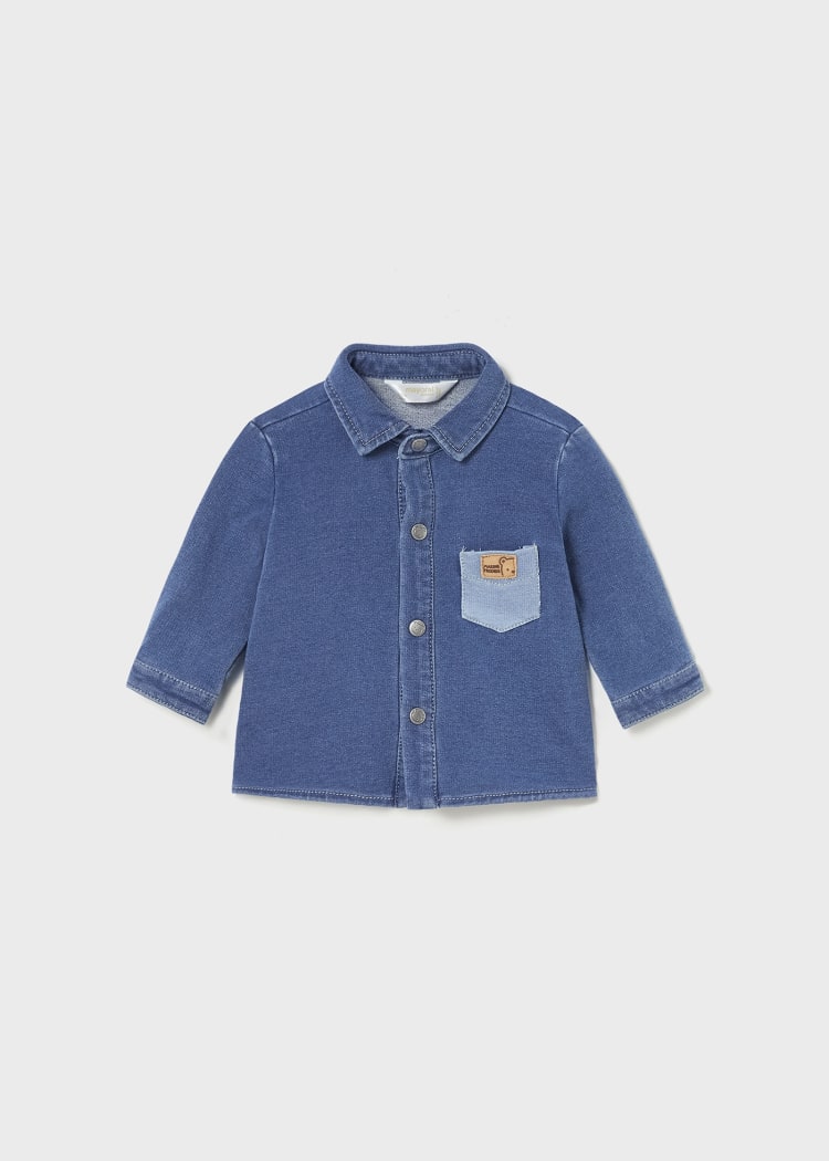 Baby Boy Long Sleeve Denim Shirt (Mayoral)