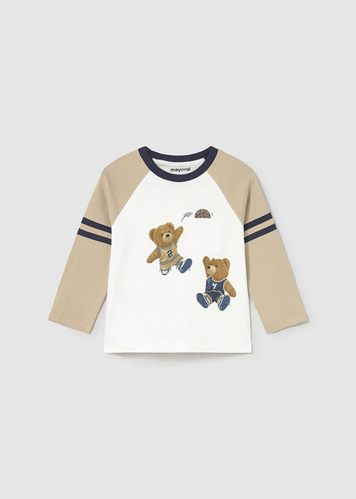 Baby Boy Long Sleeve T-Shirt Bear Print