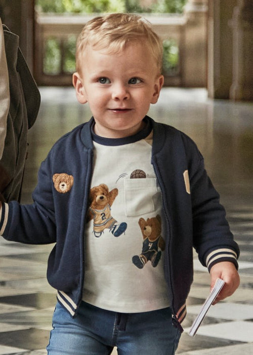 Baby Boy Long Sleeve T-Shirt Bear Print