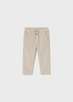 Baby Boy Micro - Cord Lined Trousers Beige