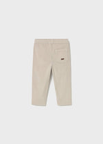 Baby Boy Micro - Cord Lined Trousers Beige