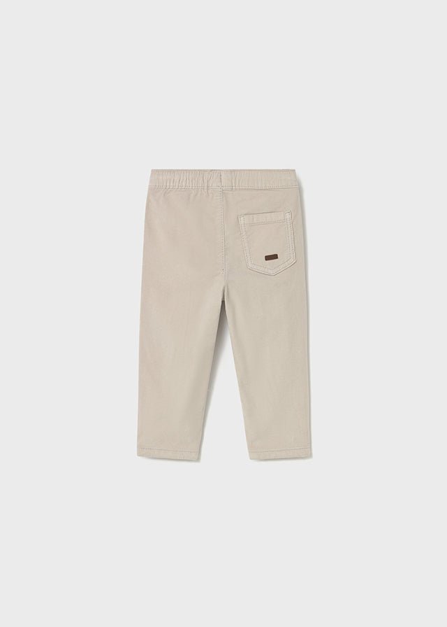 Baby Boy Micro - Cord Lined Trousers Beige