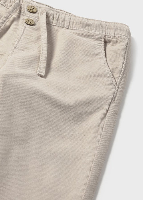 Baby Boy Micro - Cord Lined Trousers Beige