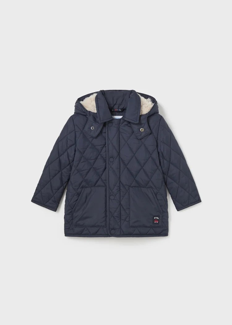 Baby Boy Navy Blue Quilted Coat (mayoral)