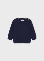 Baby Boy Navy Cotton & Wool Sweater (Mayoral)