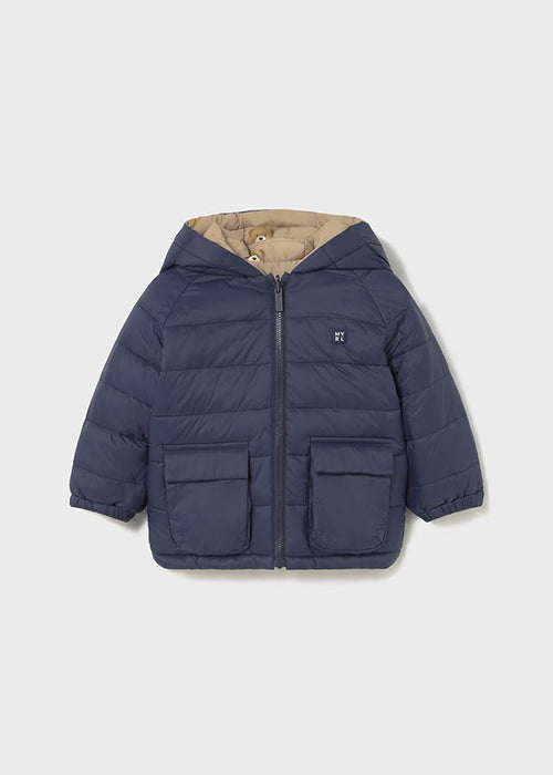 Baby Boy Navy Reversible Padded Jacket