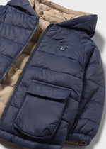 Baby Boy Navy Reversible Padded Jacket