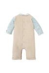 Baby Boy One Piece Beige Romper & Blue Top (Tutto Piccolo)