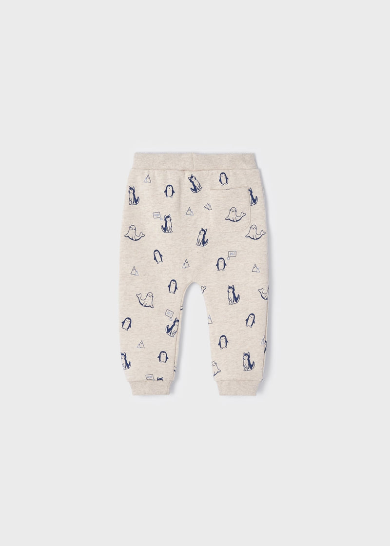 Baby Boy Patterned Joggers with Drawstring (Mayoral)