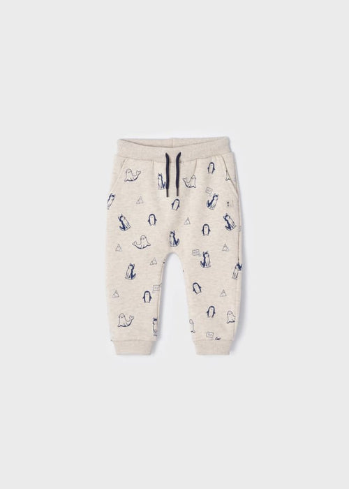 Baby Boy Patterned Joggers with Drawstring (Mayoral)