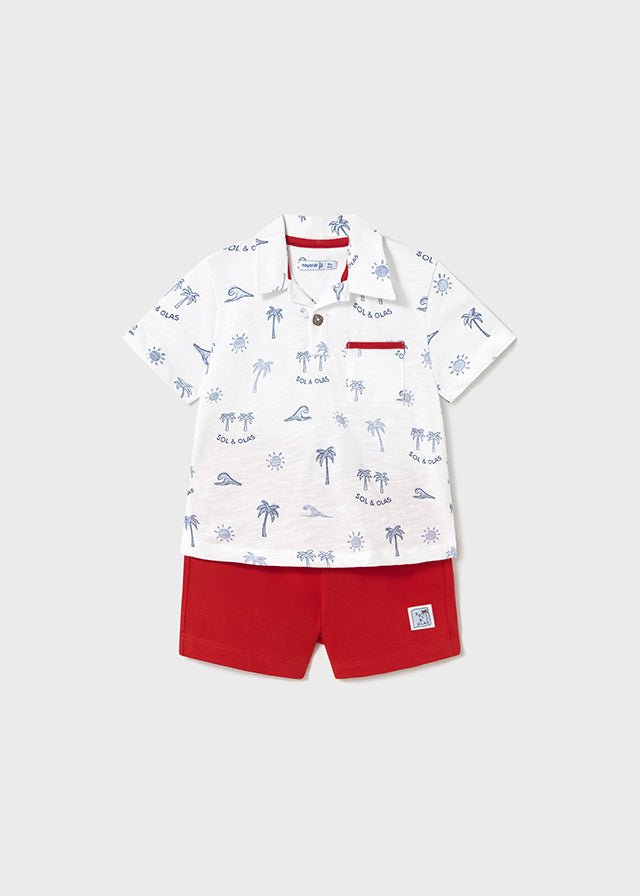 Baby Boy Polo & Shorts Set