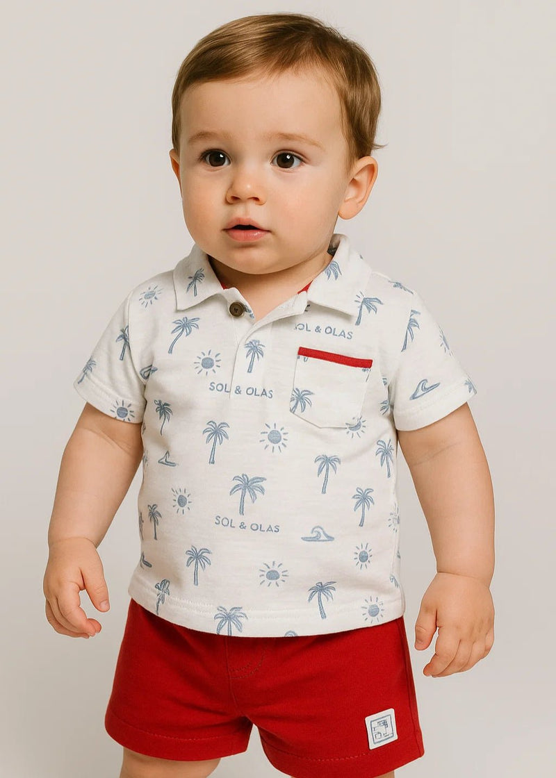 Baby Boy Polo & Shorts Set