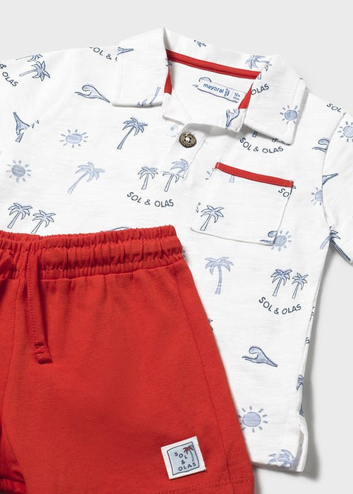 Baby Boy Polo & Shorts Set