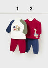 Baby Boy Red & Blue Animal Friends Outfit Set (sold separately) (Mayoral)