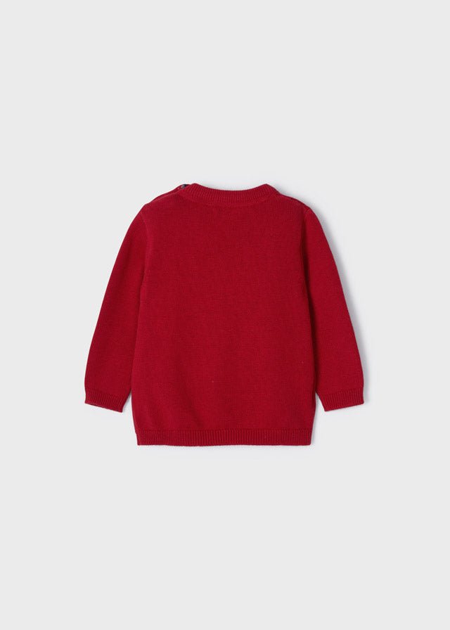 Baby Boy Red Cotton & Wool Sweater (mayoral)