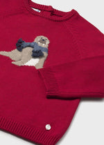 Baby Boy Red Walrus Jumper