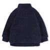 Baby Boy Shearling Zip Jacket With Chest Logo
